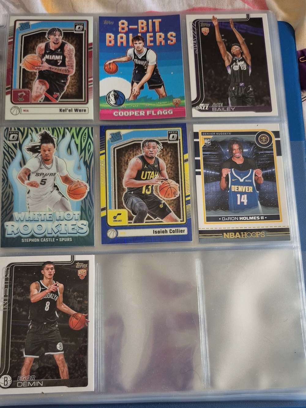 7 Nba Basketball Trading Cards Only
